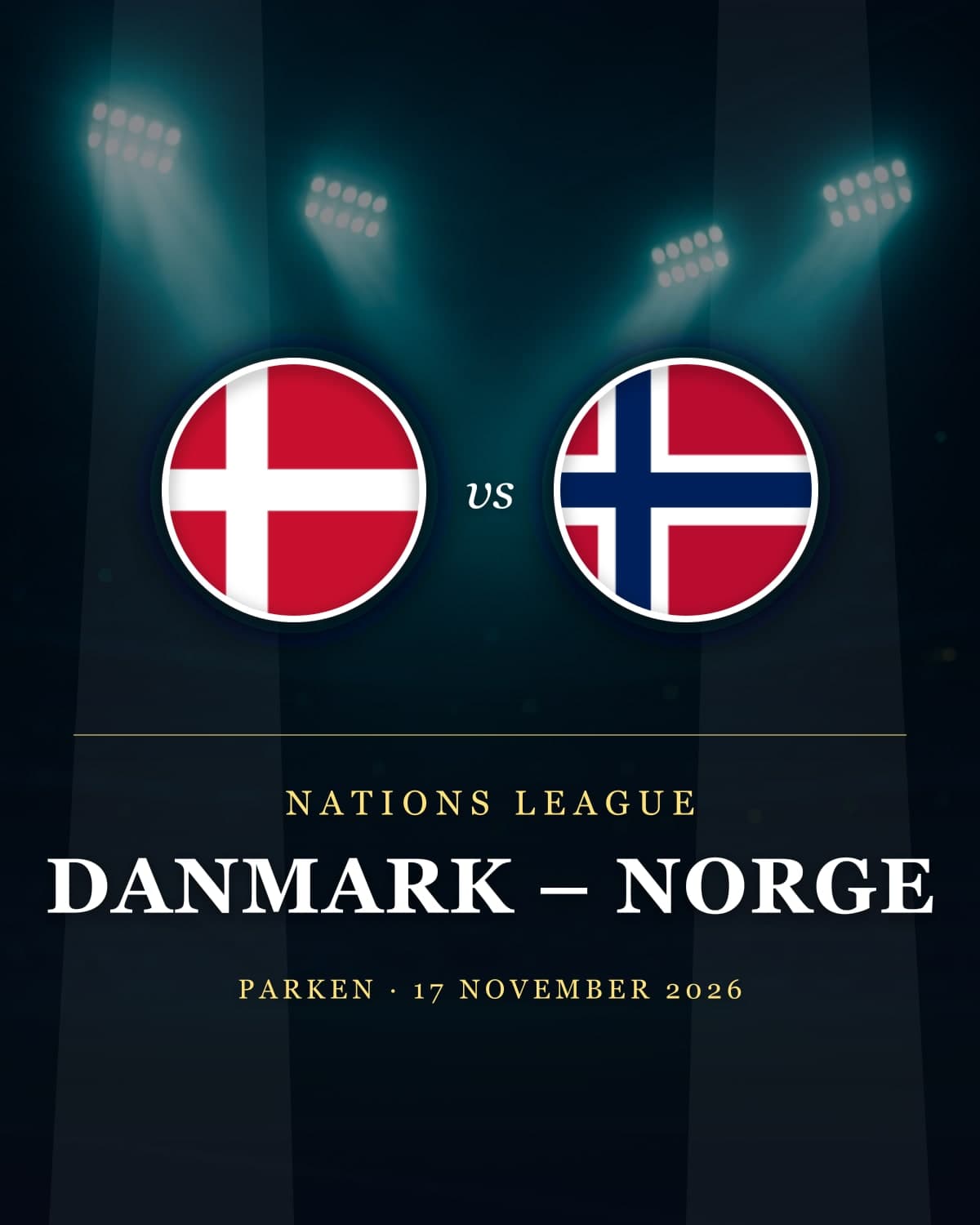 Danmark, Norge Nations League Köpenhamn